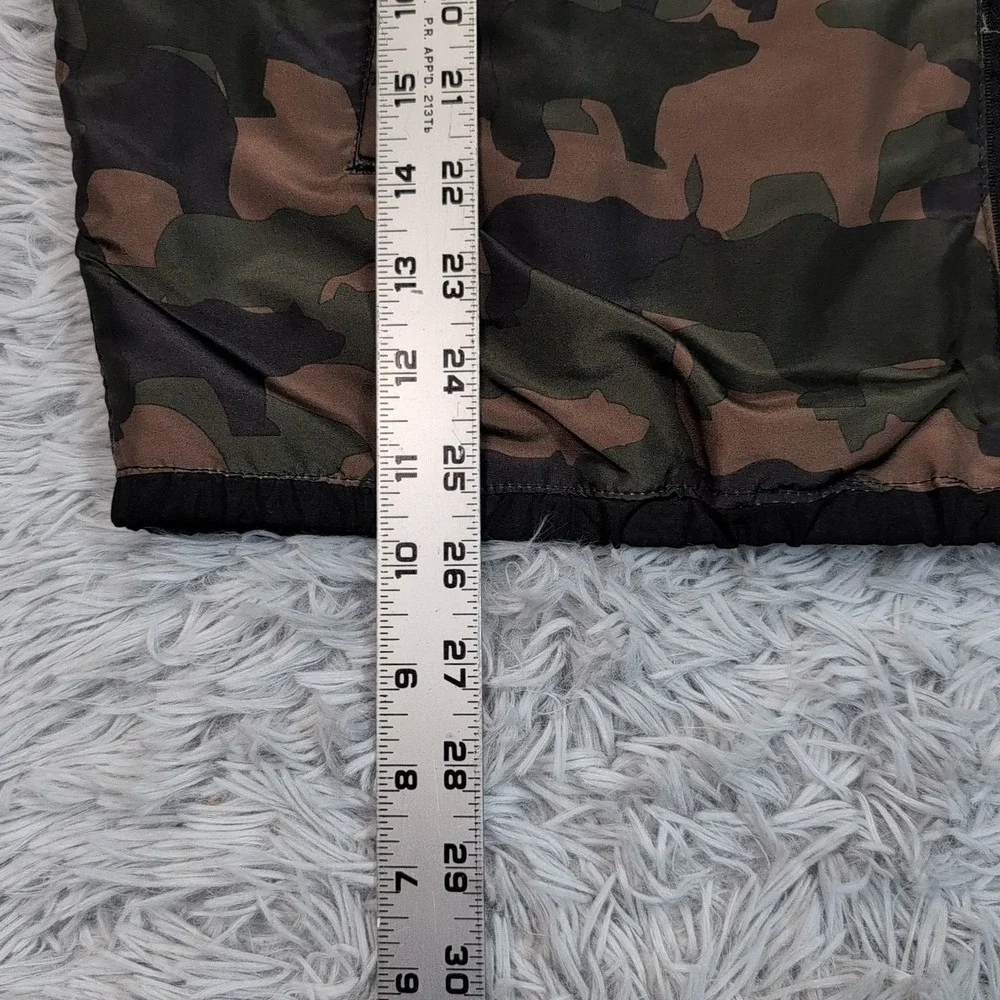 Matix Jacket Mens M Green Camo‎ Hood Windbreaker Zip Up Hunting Pockets Casual